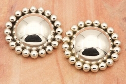 Artie Yellowhorse Sterling Silver Rising Sun Post Earrings